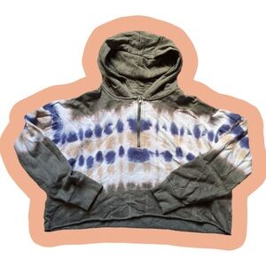 Aerie Tie Dye Cropped Hoodie